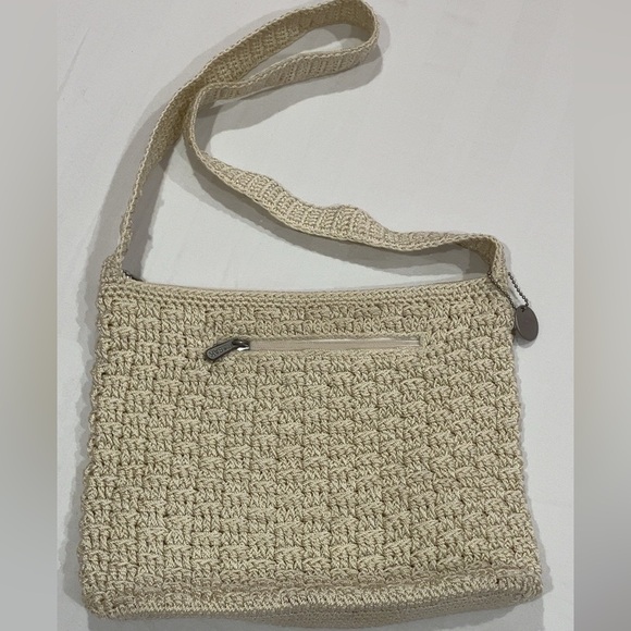 The Sak Handbags - Elegant Cream Crochet Shoulder/Crossbody Bag